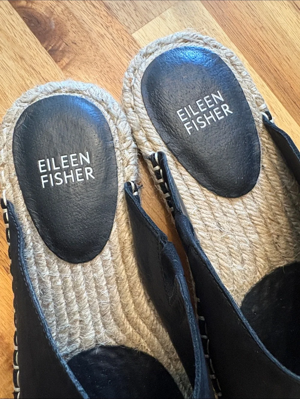 Eileen Fisher suede Milly Tumbled Nubuck Espadrille Sandals/slip ons